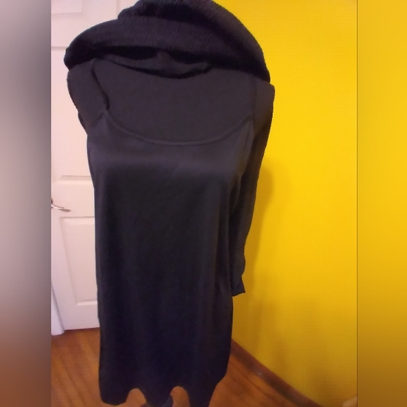 Kit & Sky Black 2 piece Cami and Sheer Dress - Picture 7 of 10